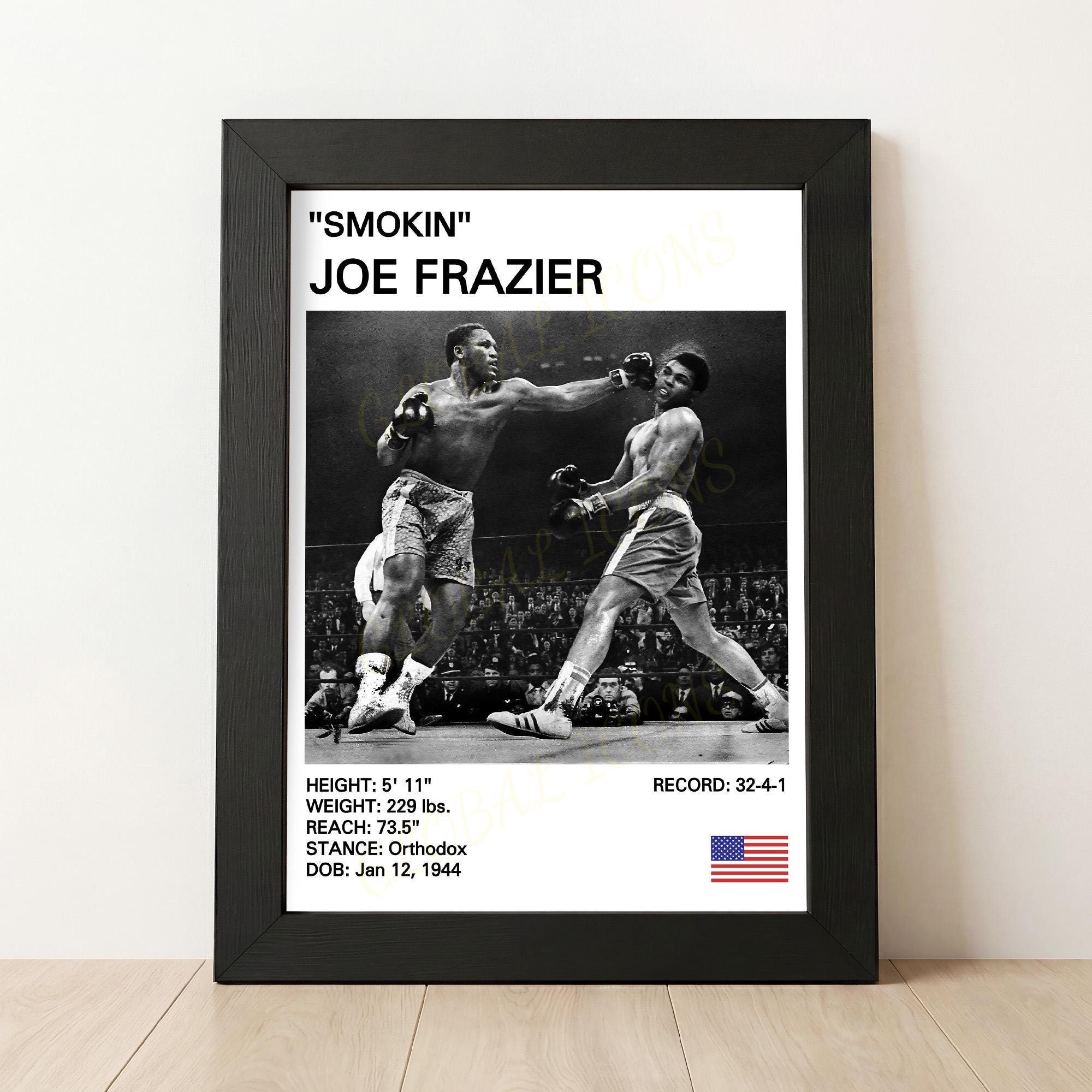 Joe Frazier 'smokin' Boxing Poster - Etsy