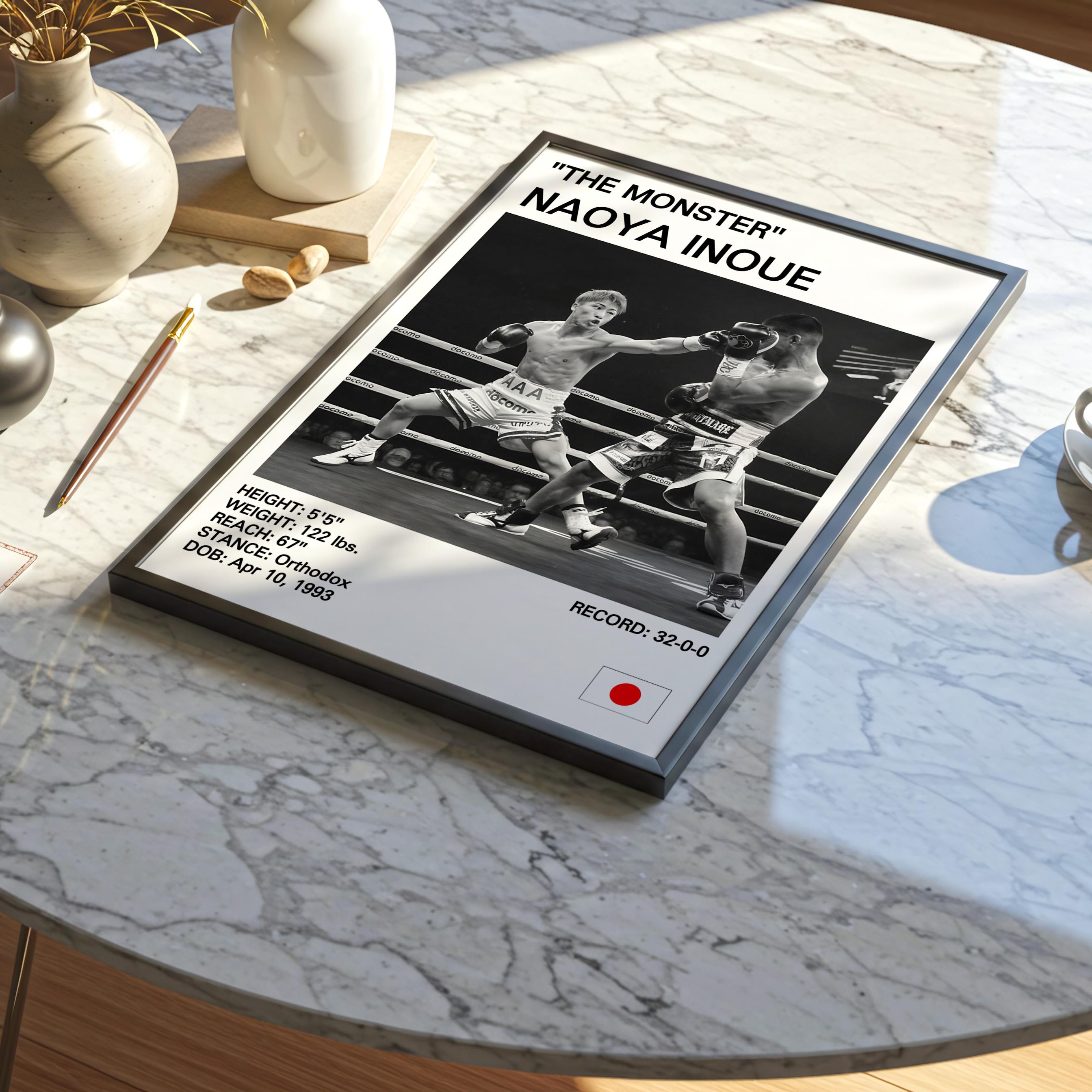 Naoya Inoue Poster, Naoya Inoue Pint, Boxing Posters, Boxing