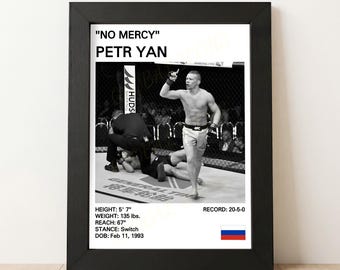 Petr Yan MMA Knockout Poster: Fan Gift