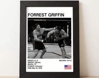 Forrest Griffin MMA Poster: Mixed Martial Arts Print