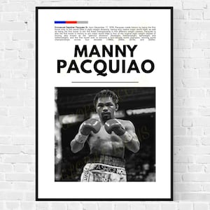 Manny Pacquiao Print, Manny Pacquiao Poster, Boxing Posters, Boxing Prints