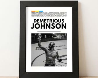 Demetrious Johnson Poster: Mixed Martial Arts Print