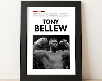 Tony Bellew Boxing Poster: British Boxing Art Print