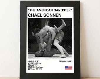 Póster de MMA de Chael Sonnen: El gánster americano
