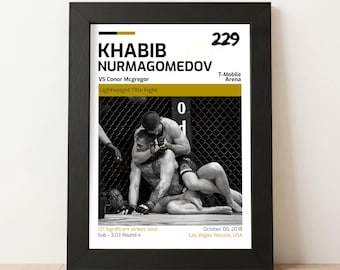 Khabib Nurmagomedov v Conor Mcgregor Poster