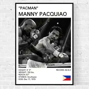 Póster de Manny Pacquiao, Pinta de Manny Pacquiao, Pósters de boxeo, Láminas de boxeo