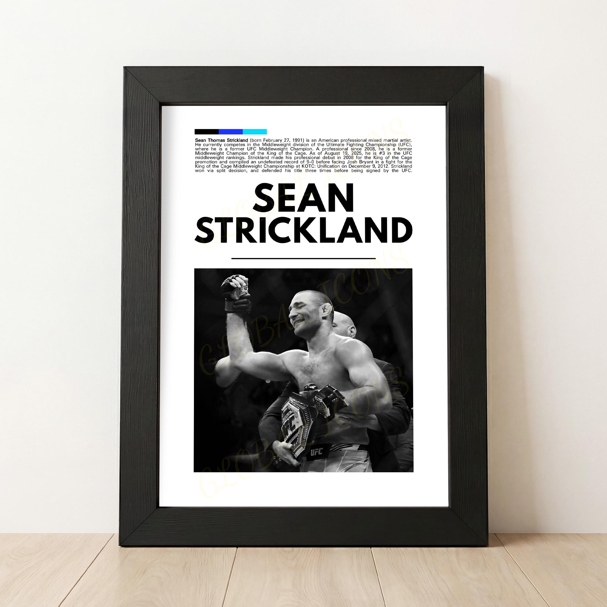 ストリンダー　ポスター ショーン・ストリックランド MMA ポスター、UFC プリント - Etsy 日本