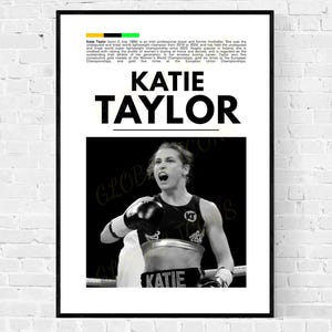 Katie Taylor Print, Katie Taylor Poster, Womens Boxing Poster