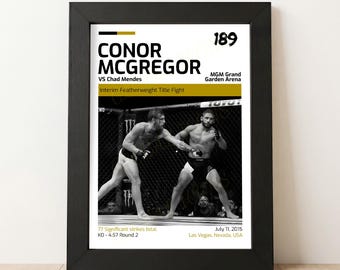 Conor Mcgregor v Chad Mendes MMA Poster
