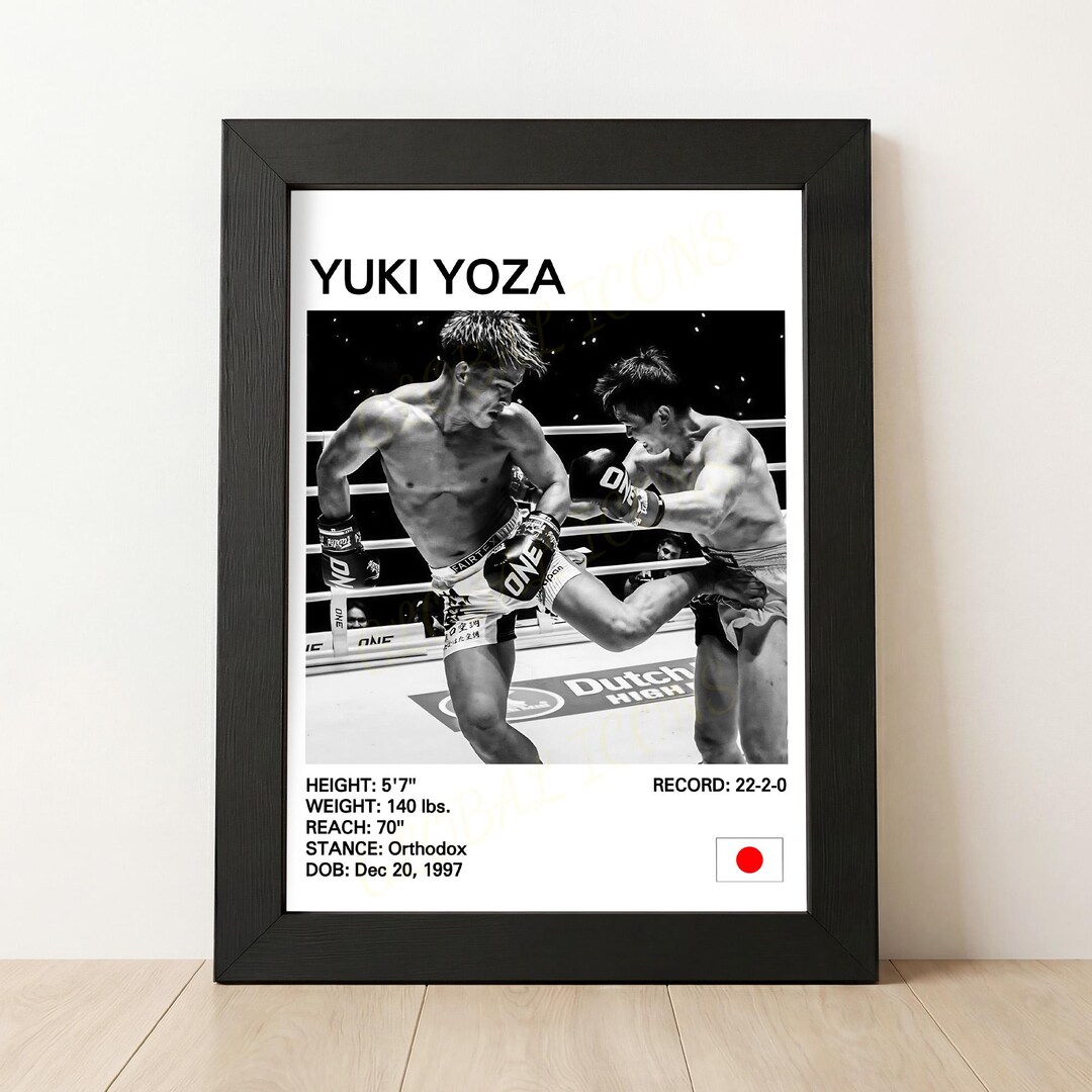 Yuki Yoza Kickboxing Poster - Etsy
