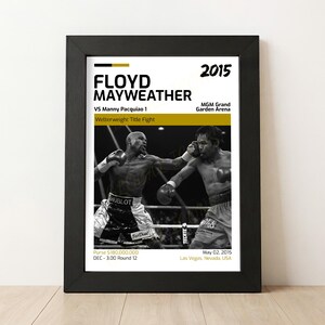 MAYWEATHER Vs PACQUIAO Fight Poster Laminated Print - Etsy