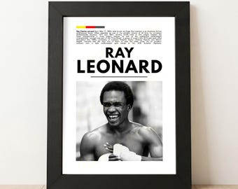 シュガー・レイ・レナード トミー・ハーンズ アートプリント LE 50枚