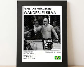 ヴァンダレイ・シウバ 11x14 本物のサイン入り写真 PSA COA付き - UFC