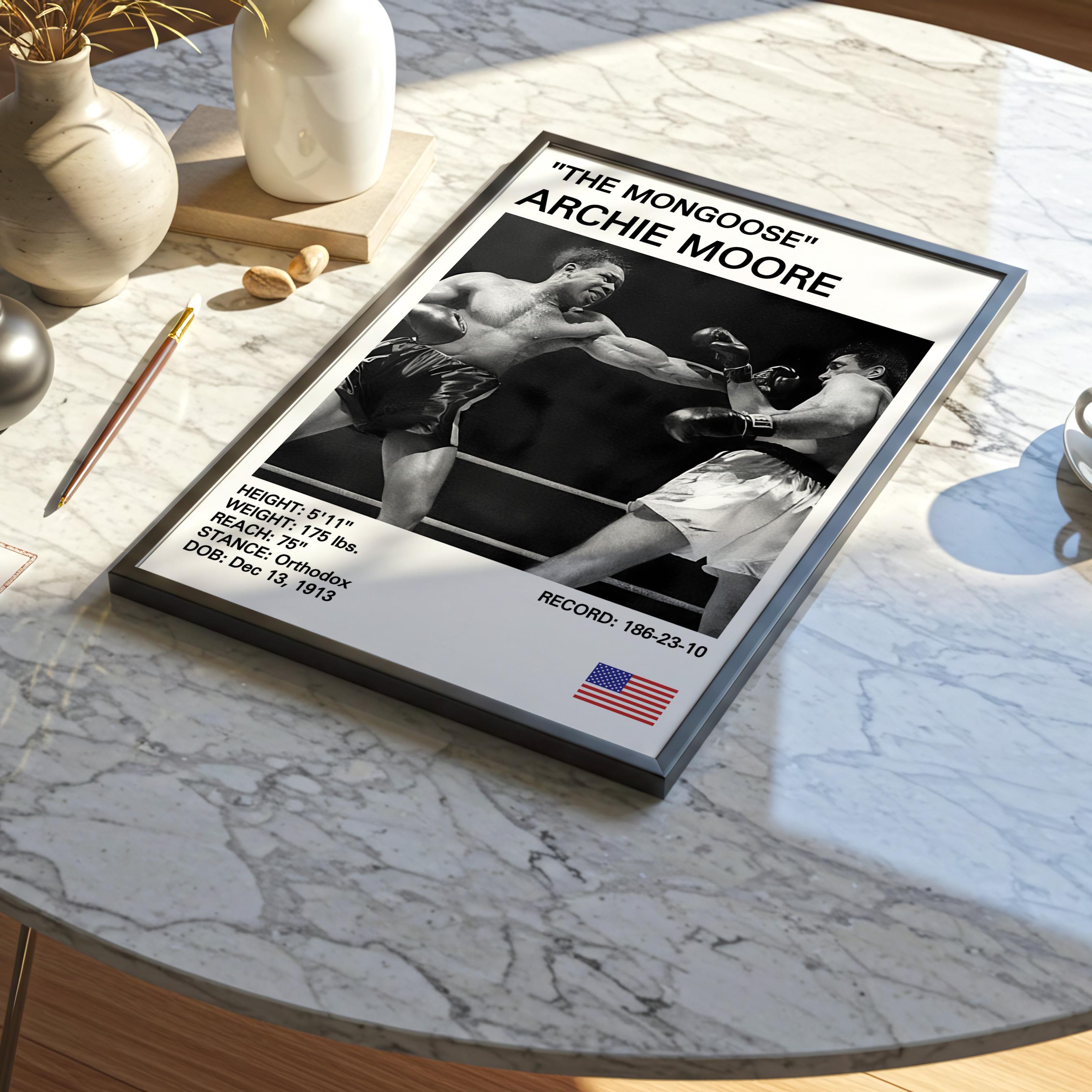 Archie Moore Boxing Poster: Vintage Boxing Art Print - Etsy