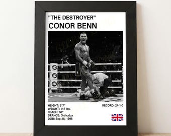 Conor Benn 'The Destroyer' Boxing Art Print