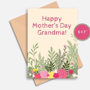 Mother’s Day Card for Grandma - Funny Printable Card - Only a Grandma as Wonderful as You - Instant Download