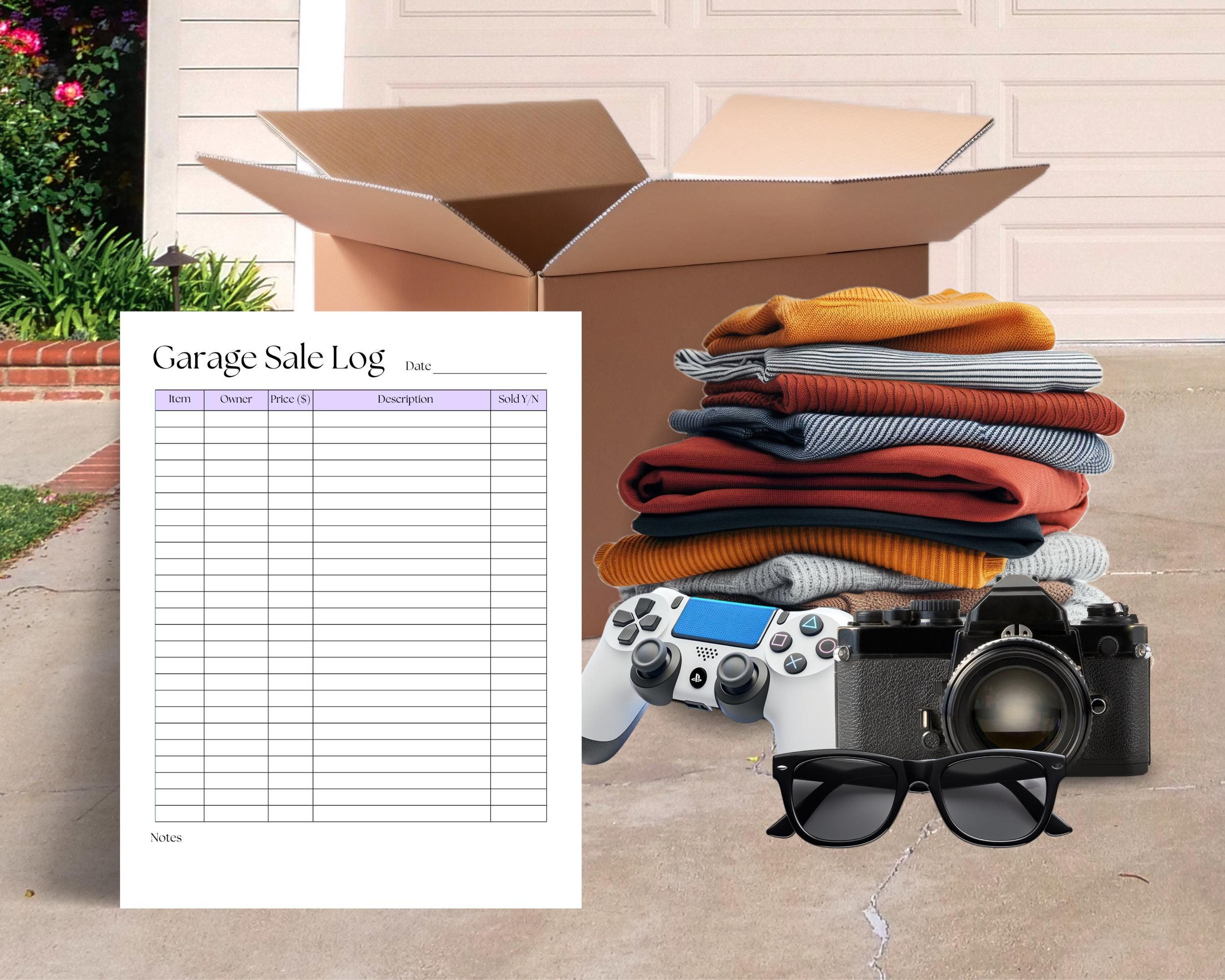 Garage Sale Planner Printable Bundle | 11-page Yard Sale Organizer ...
