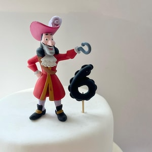 Captain Hook Cake Topper | Licensed Pirate Party Decor