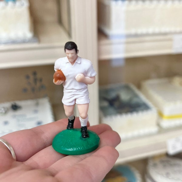 Rugby Player Cake Topper | Male Sports Figurine Decoration | Rugby Figure