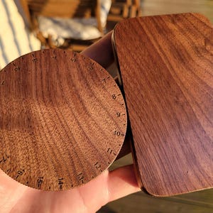 Custom Walnut Dial and Hopper Lid for Timemore Sculptor 078