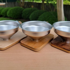 Custom Wooden Hopper Lid with Stainless Funnel for Timemore Sculptor 078 or 078s
