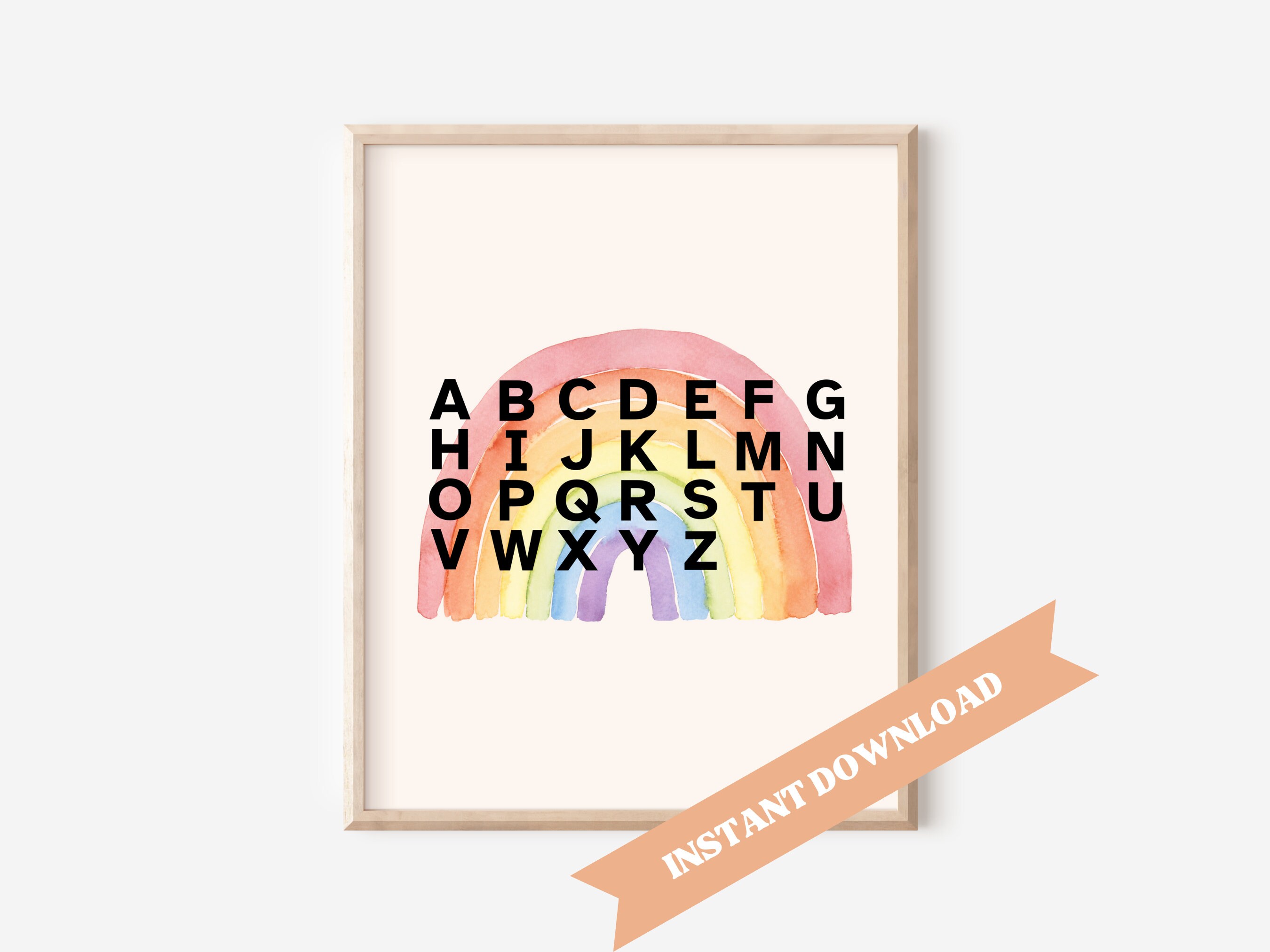 ABC Poster Homeschool, Digital Print, School, Kids Art,educational ...