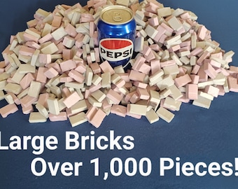 XPS Foam Large Bricks Pkg Containing Over 1,000 Pcs! Suitable for any scale from 28mm to 120mm. Great for Dioramas, RR Train Layouts etc...