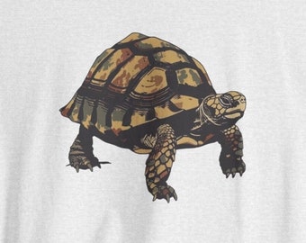 タートルTシャツ、リクガメシャツ、ゆっくり着実に、カメ好き、リクガメ好き、ペットのリクガメ、動物Tシャツ、ギフト