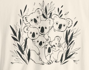 Koala T-shirt | Koala Family | Koala Lover Shirt | Koala Gift | Koala Bear Shirt | Animal Tee | Koala Bear | Nature | Wildlife