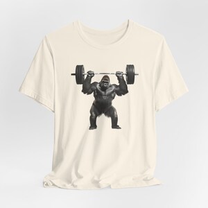 Gorilla T-Shirt, Gorilla Strength, Strong Gorilla Shirt, Gym Lover Shirt, Workout Tee, Weightlifting Shirt, Ape, Monkey, Gift image 4