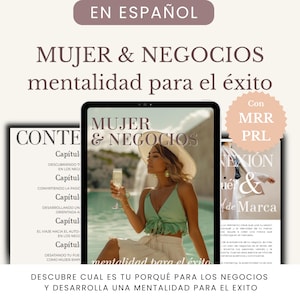 Women & Business | Feminine Mindset | Self-Help | Emotional Health | Digital Marketing | MRR PLR Resale Rights Ebook | In Spanish