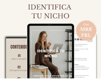 Leitfaden zur Nischenfindung | Finden Sie Ihren idealen Kunden | PLR-Angebot für digitale Unternehmen auf Spanisch | PDF zum Download