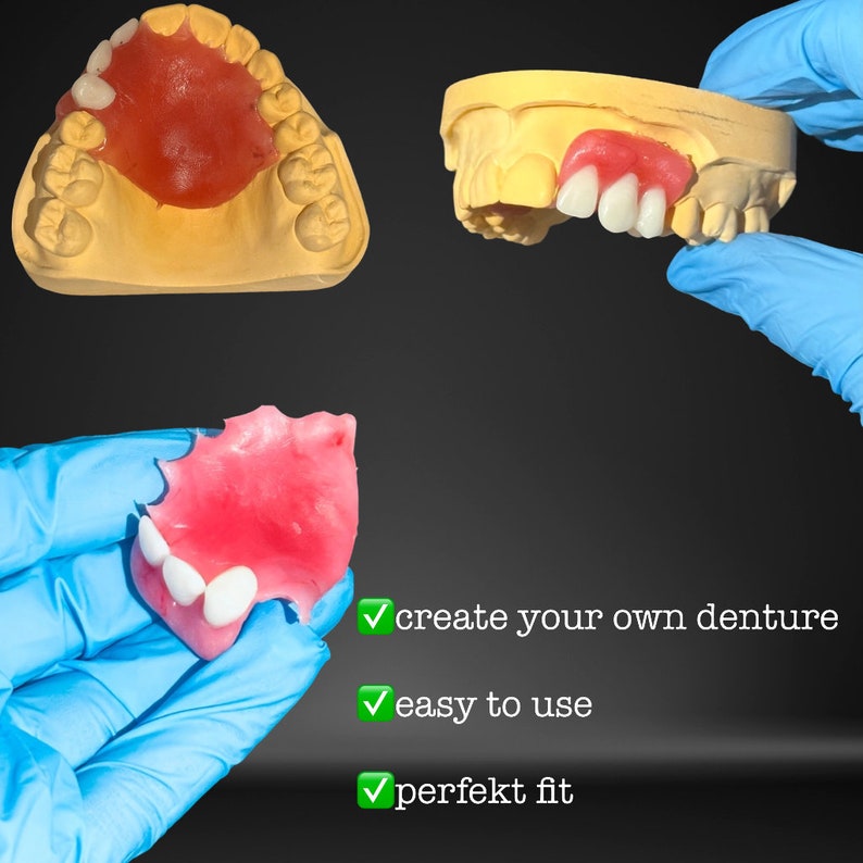 Zahnprothese,DIY Kit, Gebiss,Denture Bild 7