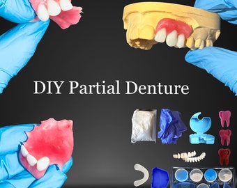 Dental prosthesis, DIY kit, dentures, denture