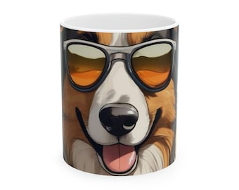 Australian Shepherd Mug, australian shepherd gift, australian shepherd, coffee mug, dog mom, dog dad, australian shepherd coffee mug
