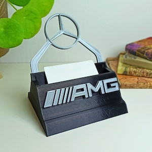 Portatarjetas de visita / Accesorio de escritorio con temática de automóvil / Portatarjetas impreso en 3D / Soporte para tarjetas de oficina / Decoración de oficina / Decoración con temática de automóvil