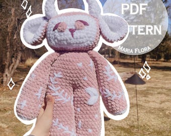 MOTIF PDF de monstre céleste, créature mignonne au crochet, téléchargement animal en tricot, nature, fantastique, esthétique, adorable, unique, gothique