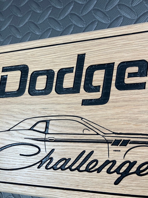 Dodge Challenger Sign Carved Plaque Muscle Car Enthusiasts - Etsy