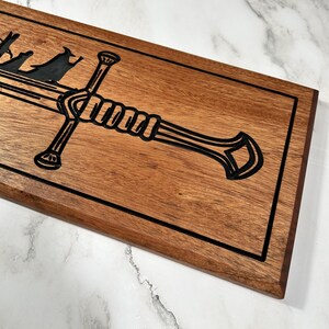 Sword of Narsil - LOTR in mahogany