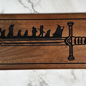 Sword of Narsil - LOTR in mahogany