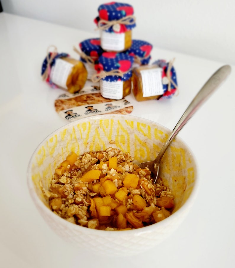 Winter Warmth used as a topper for a hot oatmeal breakfast