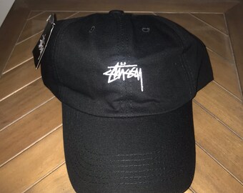 Stussy cap black with white logo - Brand new