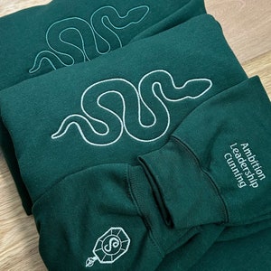 Embroidered House Crewneck w/ Sleeve Details - Sweatshirt - Unisex