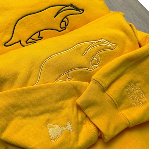 Embroidered House Hooded Sweatshirt w/ Sleeve Details - Sweatshirt - Unisex