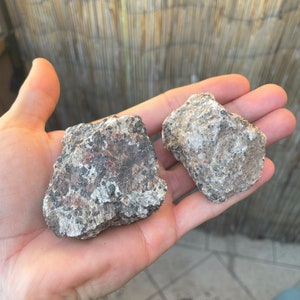 2pc. UV Reactive, Franklinite (w/ Willemite & Calcite). 374g