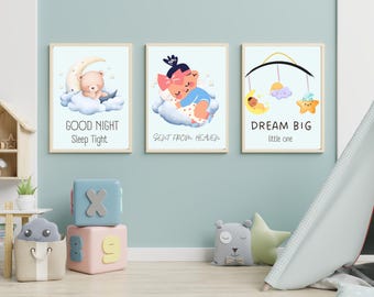 Baby Printable Wall Art, Bedroom Artwork