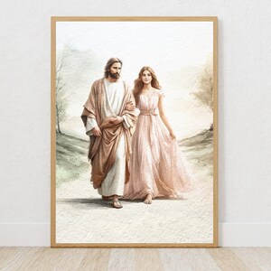 mujer caminando con jesus