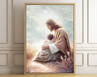 Jesus Teaching Children Art Print: LDS Christian Home Decor (Digital Download)