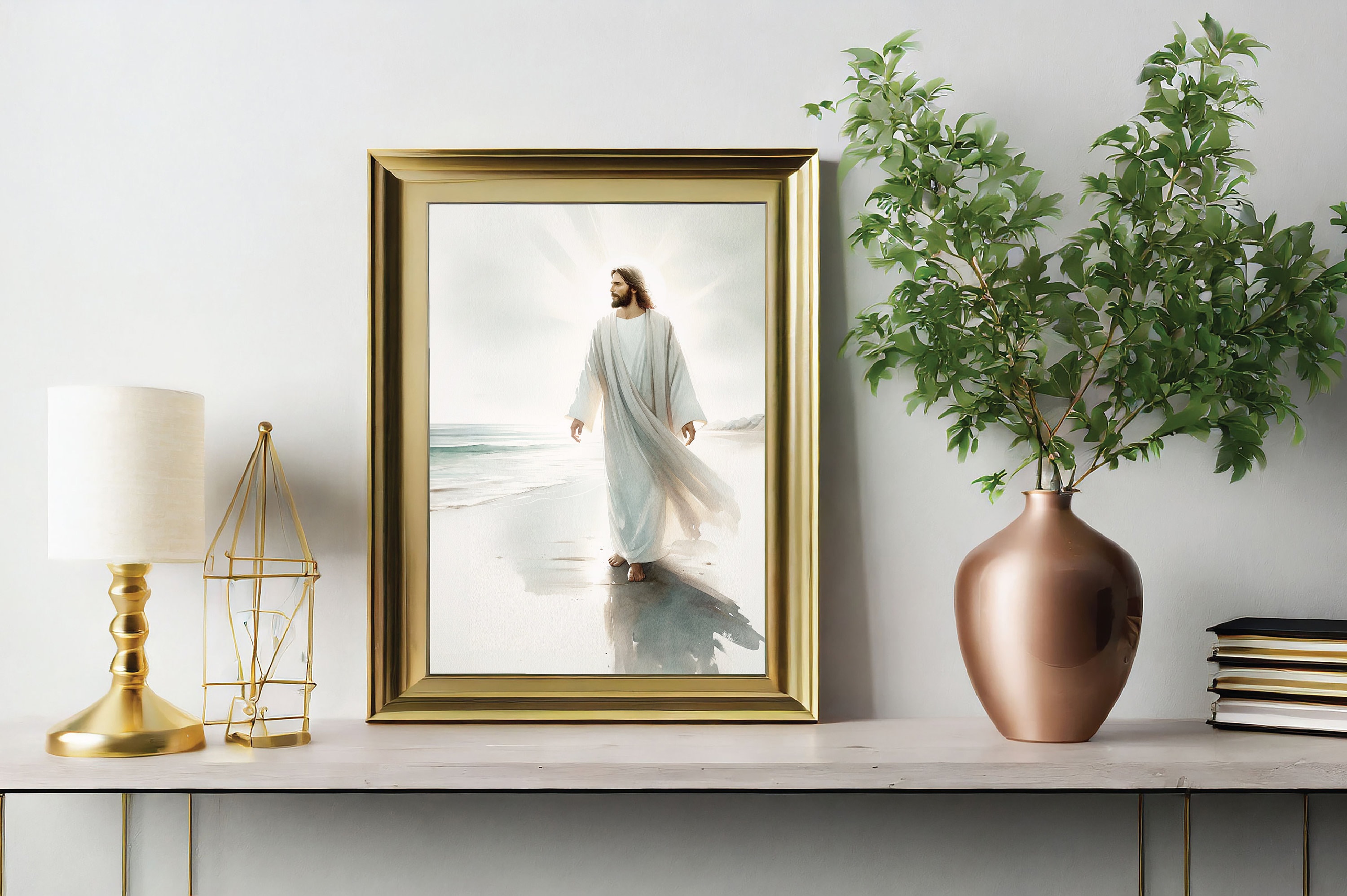 Printable Wall Art, LDS Art, by the Water, Christian Art, Religious ...
