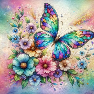 Butterfly Jigsaw Puzzle, Perfect Gift for Butterfly Lovers, Unique Puzzle, nature puzzle, gift for her, Flower jigsaw, beautiful puzzle gift